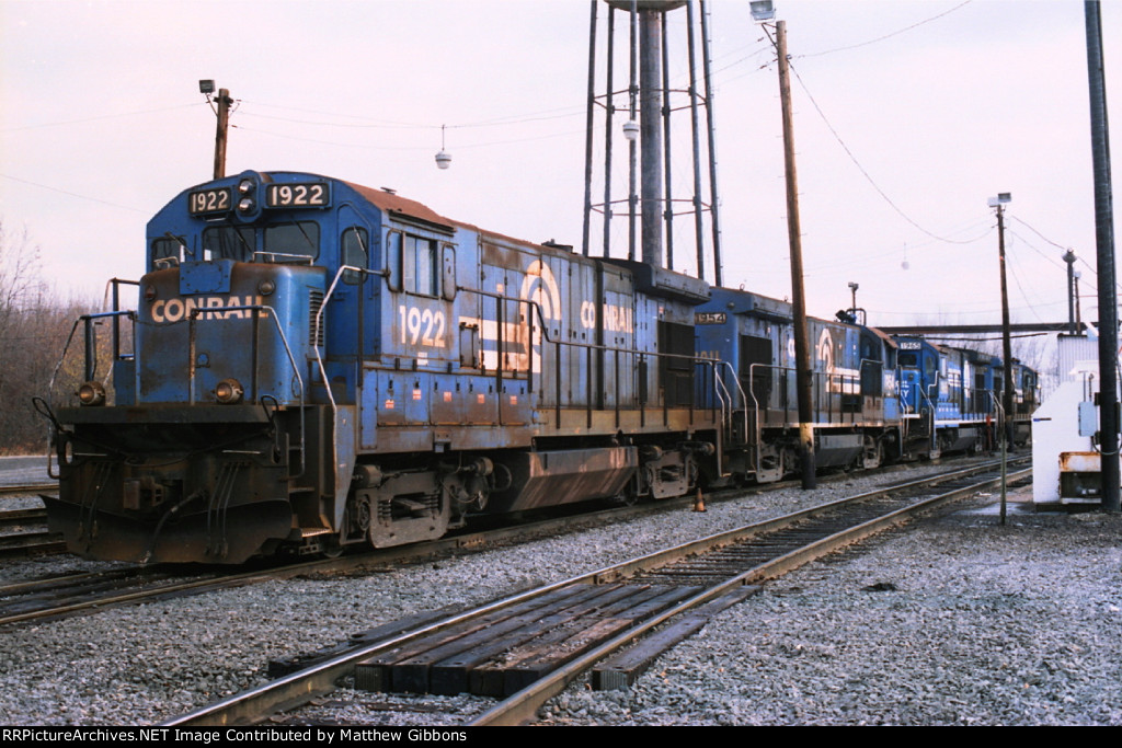 Conrail power at Dewitt yard